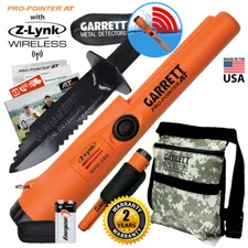 Garrett Pro Pointer AT Z-LYNK Waterproof Pinpointer w/ Camo Pouch & Edge Digger