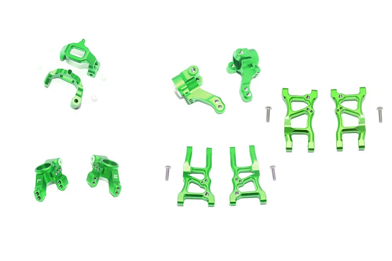 CNC front rear steering wheel hub + suspension arm for TRAXXAS 1/10 4WD GT4-TEC - Image 3 of 4