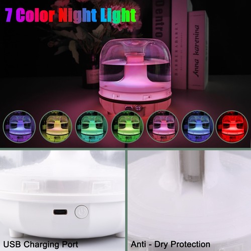 Portable USB LED Mini Car Home Humidifier 500ml Aroma Oil Diffuser Mist Purifier - Picture 3 of 13