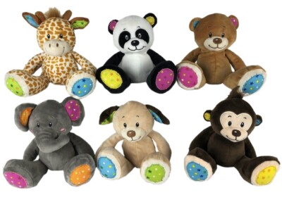 Plüschtier 15 cm - Elefant Bär Hund Affe Panda Giraffe - sortiert NEU