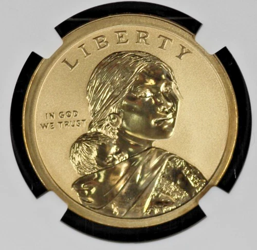 2018-S Sacagawea $1 Jim Thorpe – NGC PF70 Reverse Proof – First Day of Issue
