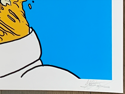 Matt Gondek Print 'Deconstructed Homer' (Simpsons) Original Signed