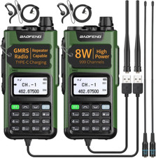 BAOFENG GM-15 Pro GMRS Handheld Radio 8W Long Range Walkie Talkie NOAA Weather R