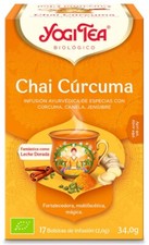 Image of Yogi Tea Turmeric Chai Infusion 17pcs - Organic, Turmeric, Chai Spice, Caffei...