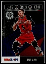 2019-20 Hoops Premium Stock #18 Zach LaVine Lights Camera Action Purple