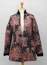 Soft Surroundings Westbury Garden Metallic Jacquard Jacket Size M
