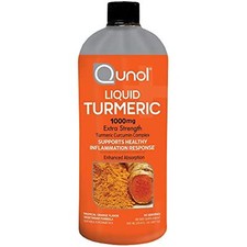 Qunol Liquid Turmeric Curcumin with Black Pepper 1000 Milligram, Supports Health