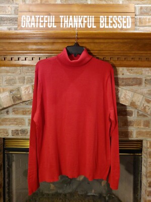 Chaps by Ralph Lauren Sz. XX-Large Red Turtleneck NWT
