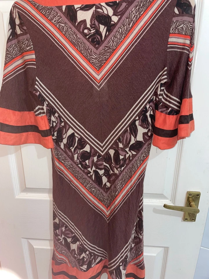 Vestido Miss Sixty Diamond para mujer mediano naranja/marrón hasta la rodilla (excelente estado) Foto 4 de 4