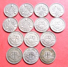 George V & George VI silver threepences - select your date from list