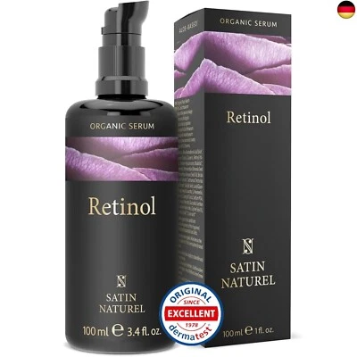 BESUCHE DEN SATINNATUREL- Retinol Serum 100ml - Retinol hochdosiert mit Hyaluron + BIO Aloe Vera +