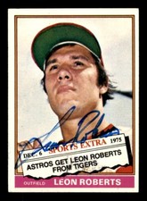 1976 Topps Traded Baseball #292T Leon Roberts Signed Auto (no COA)