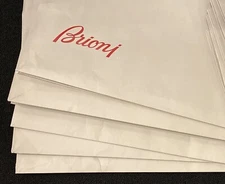 8 BRIONI RETAIL SHOPPING BAGS - 4 GIANT 25 X 19 X 8  & 4 LARGE 17.5 X 15 X 6