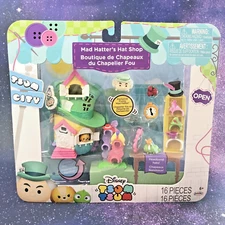 Disney Tsum Tsum MAD HATTER'S HAT SHOP- 16 Piece Playset