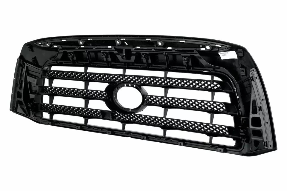 New Front Grille Assembly & Grille Trim Black 2pc Fits 2007-2009 Toyota Tundra - Image 4 of 4