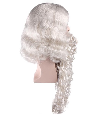Styles Adult Men Merry Christmas Xmas Party Deluxe Santa Claus Wig And Beard Set - Picture 91 of 112