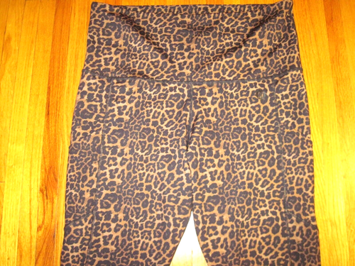 Active Truth High Rise Leopard Print Fitness Leggings W/Pockets Sz 2XL-Tall New - Picture 2 of 5