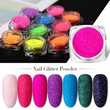 17 Colours Mermaid Nail Glitter Powder Sugar Neon Iridescent  Aurora Mirror 