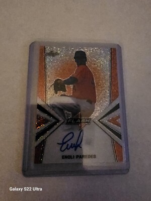 2020 Leaf Valiant Enoli Paredes BA-EP1 2/10 Flashback Auto Orange