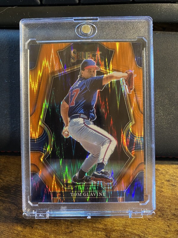 Tom Glavine 2023 Panini Select Orange Prizm Card 200. Braves⚾️⚾️