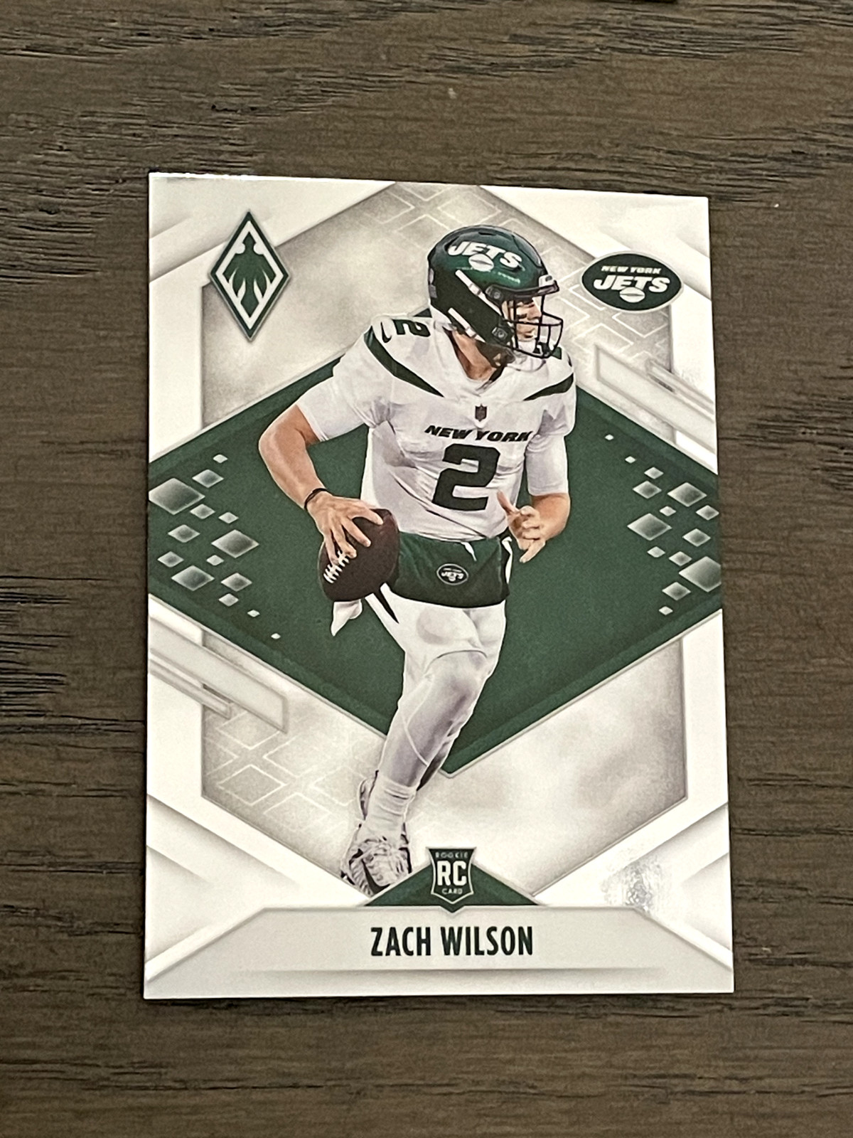 2021 Panini Phoenix Zach Wilson RC #102 New York (A)