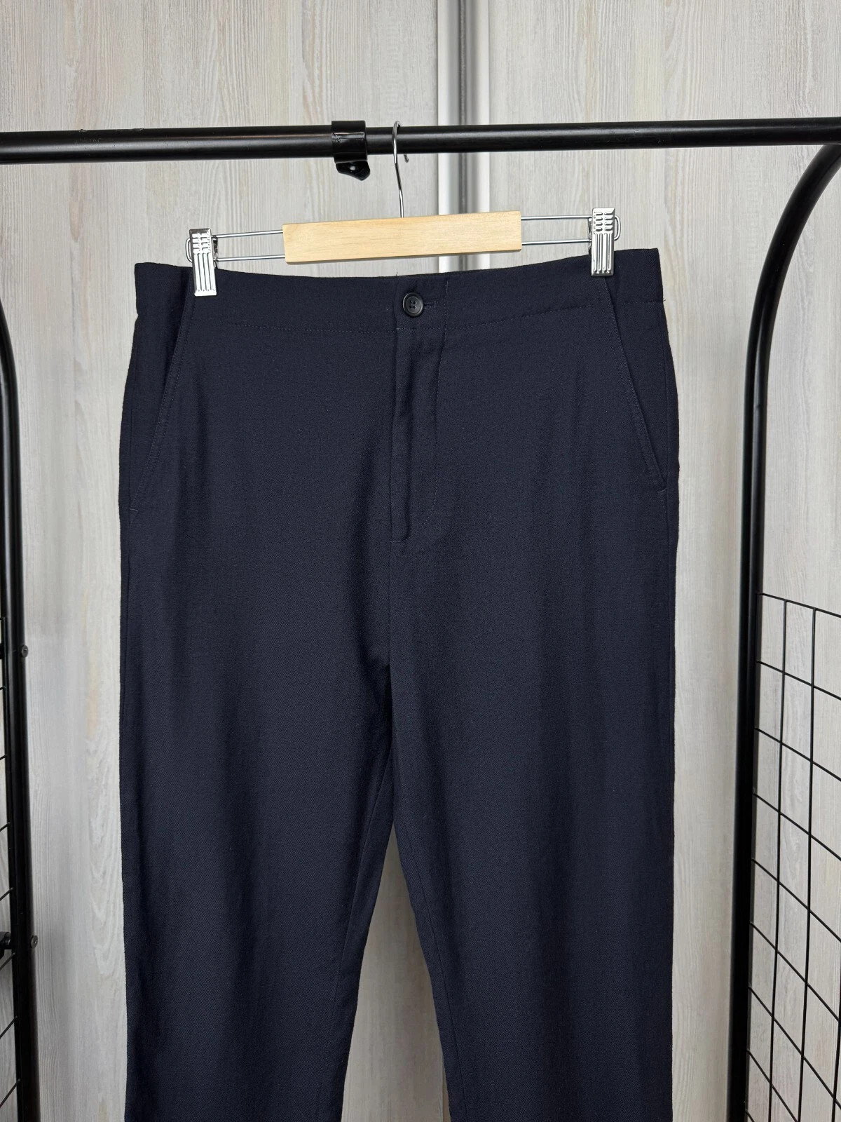 Acne Studios Pace Wool PAW16 pantaloni casual blu navy