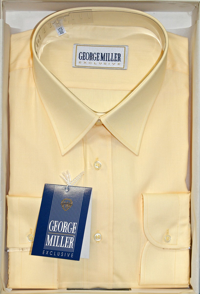 CAMICIA UOMO GEORGE MILLER 100% COTONE GIALLA