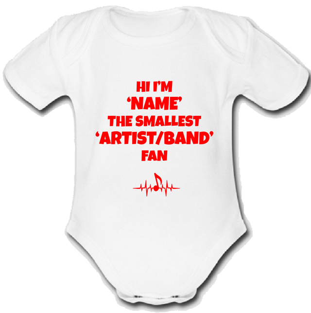 Enigma babygrow Baby vest grow music pesonalised fan gift r