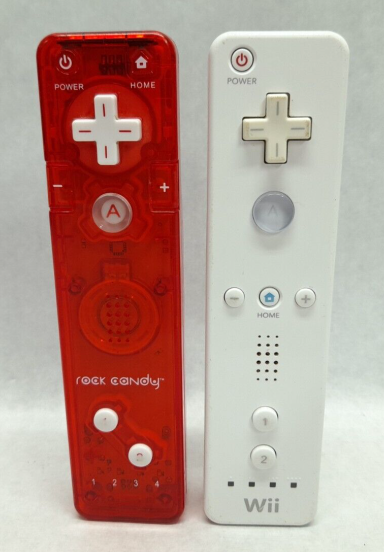 Nintendo Red Wii Sports Bundle w/ Console, Cords, 2 Controller Sets & 3