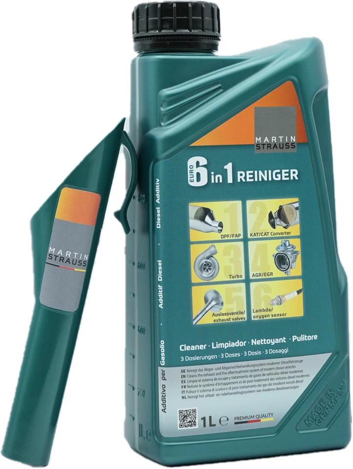 MARTIN STRAUSS® EURO 6 in 1 Pulitore: Valvola EGR, Kat, Turbo, DPF, Sonda Lambda