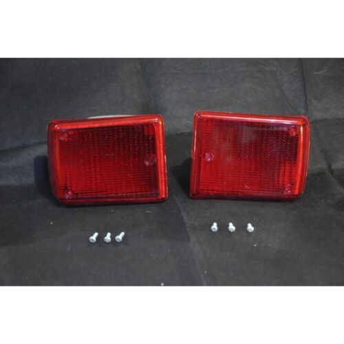 VW T2 Transporter BUS Bay COMPLETE FRONT TURN SIGNAL LIGHT RED Pair 1972-1979 - Picture 3 of 12