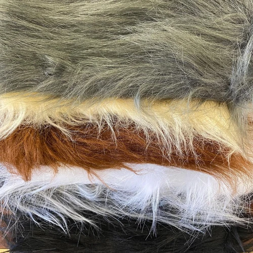 Fabulous Long Hair Fur Fabric for Costumes and Crafting -Select Colour 60"/150cm