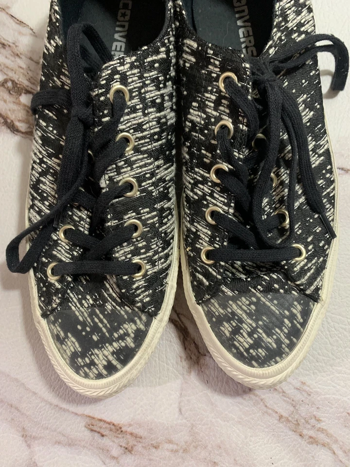 Converse Gemma Ox Winter Knit Chuck Taylor All Star Size 8 Womens 553450C - Image 3 of 4