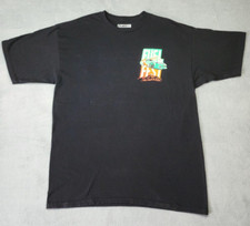 Fuel Fest T-shirt Mens Size XL Black Graphic Crew Neck Cotton Made In USA