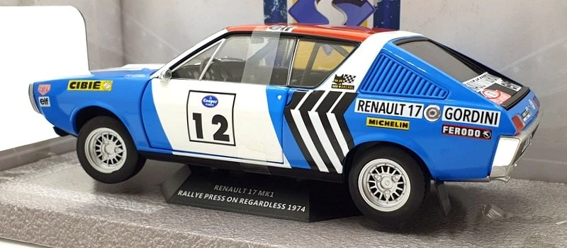 Solido escala 1/18 diecast S1803703 - 1974 Renault 17 MK1 #12 Rally PoR 1974 Foto 2 de 4