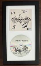 FRAMED SIGNED Avenged Sevenfold Life Is A Dream Photo & CD Beckett BAS COA AUTO