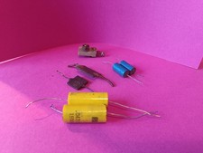 Vintage Radio Spares Electronic Components Capacitors Job Lot Untested
