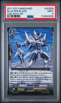 Blaster Blade SP PSA 9 MINT BT01/S02EN - SP 2011 Cardfight