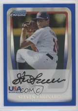 2011 Bowman Draft Chrome Prospects Blue Refractor 80/199 Steven Farinaro 0io