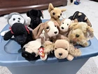 ✨Vintage Ty Beanie Babies Dog Dogs Only Lot Of 10