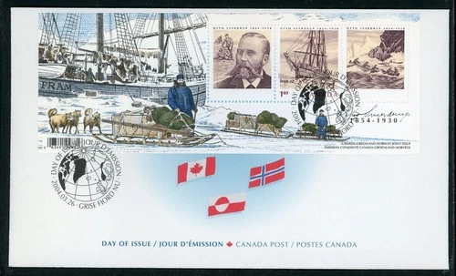 CANADA 2004 FIRST DAY COVER, OTTO SVERDRUP 1854-1930 !! L151