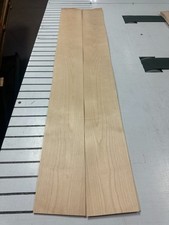 Birch Raw Wood Veneer 2 sheets 57'' x 5'' 329D