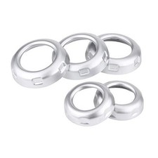 Anti Scratch Silver Chromed Dustproof Volume and Air Conditioning Knobs Trim