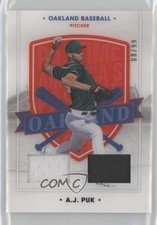 2021 Panini Chronicles America's Pastime Dual Swatches Blue /99 AJ Puk #26 1e15