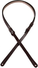 Levy's Leathers 1/2" Carving Leather Mandolin Strap,Dark Brown Dark