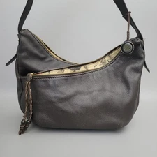 The Sak Brown Leather Crossbody Shoulder Hobo Purse