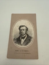 Original Civil War CDV Commander Andrew Foote Union Prang 1860’s