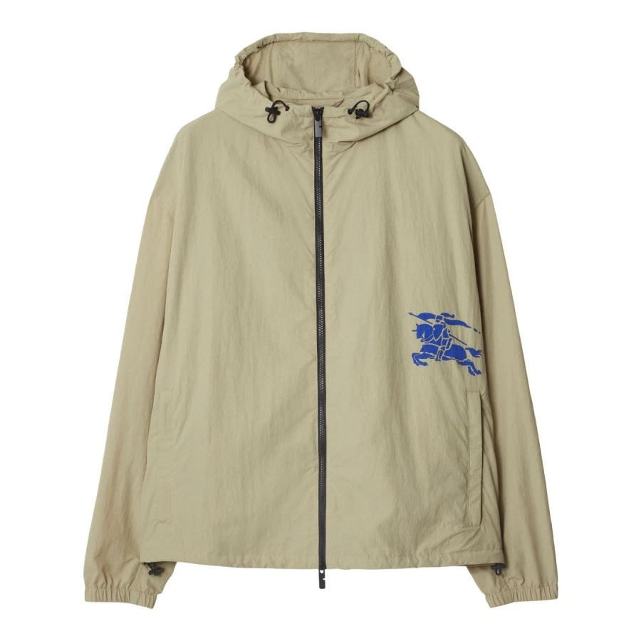 Giacca con cappuccio stampata Burberry EKD taglia Large