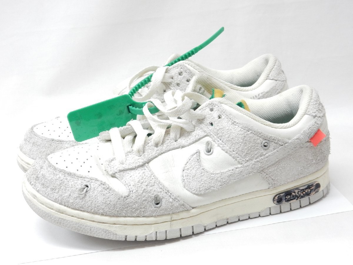 26.5cm NIKE OFF WHITE Nike Off White DUNK LOW 1 OF 50 20 Sail 