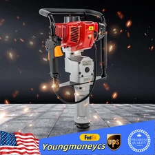 52cc 2 Stroke Gas Powered Fence Pile T Post Driver Push Fence With 2 Post Head